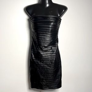 Maje Strapless Black Bustier Dress (S)